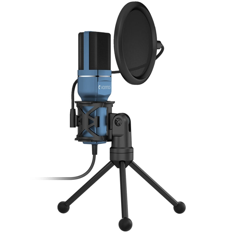 Yanmai SF-777 1.4m Computer Game Recording Condenser Microphone with Pop Filter and Tripod Stand