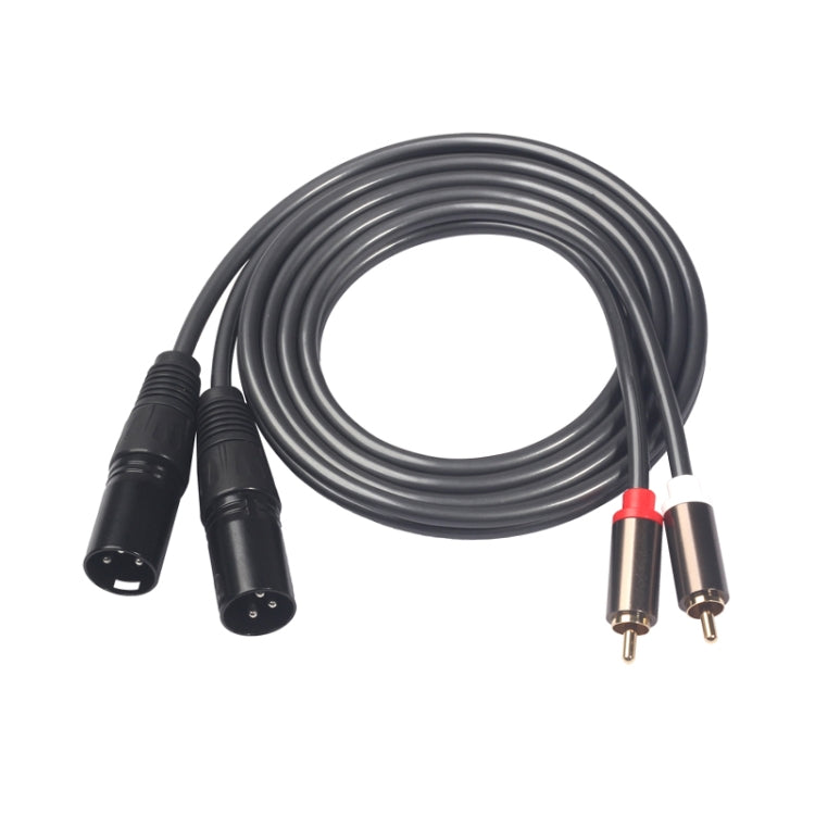 366119-15 Audio Cable 2 RCA Male to 2 XLR 3 Pin Male, Length: 1.5 m, 366119-15 2 RCA Male to 2 XLR 3 Pin Male