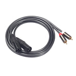 Cavo audio 2 RCA maschio a 2 XLR maschio 1,5 m