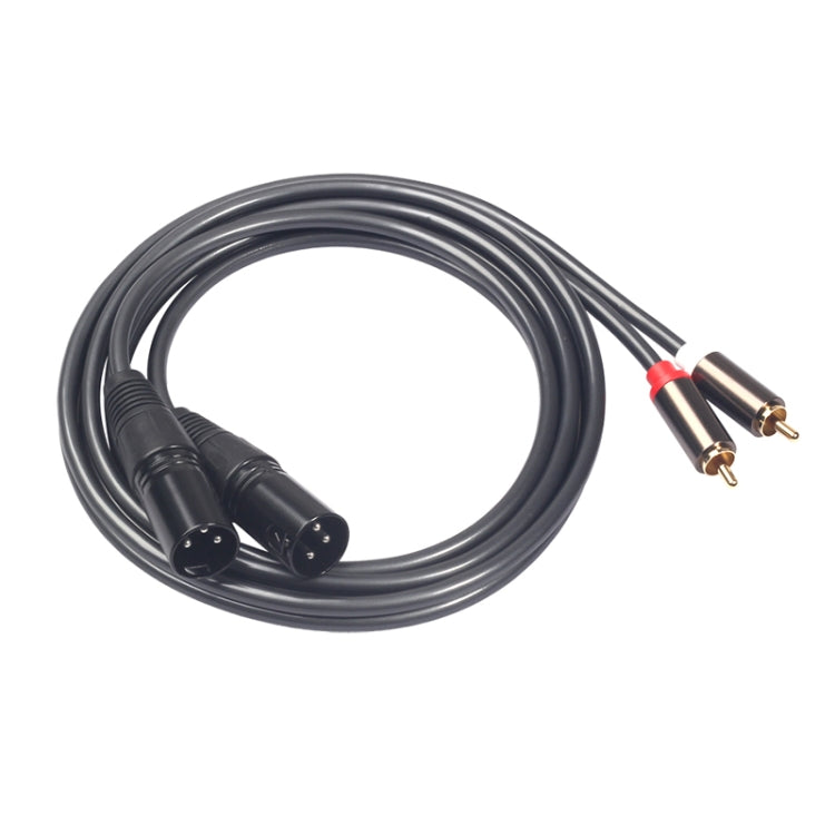 366119-15 Audio Cable 2 RCA Male to 2 XLR 3 Pin Male, Length: 1.5 m, 366119-15 2 RCA Male to 2 XLR 3 Pin Male