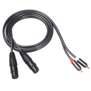 366120-15 Audio Cable 2 RCA Male to 2 XLR 3 Pin Female, Length: 1.5 m, 366120-15 2 RCA Male to 2 XLR 3 Pin Female