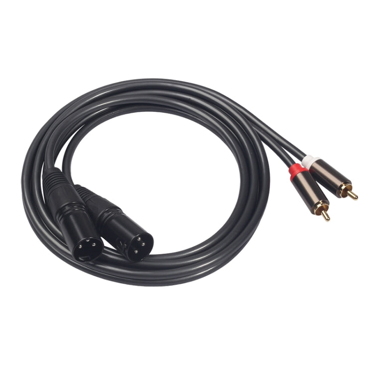 366120-15 Cavo audio da 2 RCA maschio a 2 XLR femmina a 3 pin, lunghezza: 1,5 m, 366120-15 2 RCA Male to 2 XLR 3 Pin Female