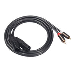 Cavo audio 2 RCA maschio a 2 XLR femmina 1,5 m