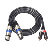 366156-15 2 RCA Male to 2 XLR 3 Pin Female Audio Cable, Length: 1.5 m, 366156-15 2 RCA Male to 2 XLR 3 Pin Female