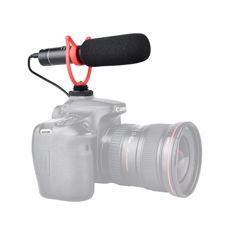 YELANGU YLG9930B MIC05 Professional Interview Condenser Video Shotgun Microphone with 3.5mm Audio Cable for DSLR Camera and DV