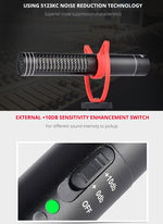 Microfono shotgun condensatore per videocamera DSLR
