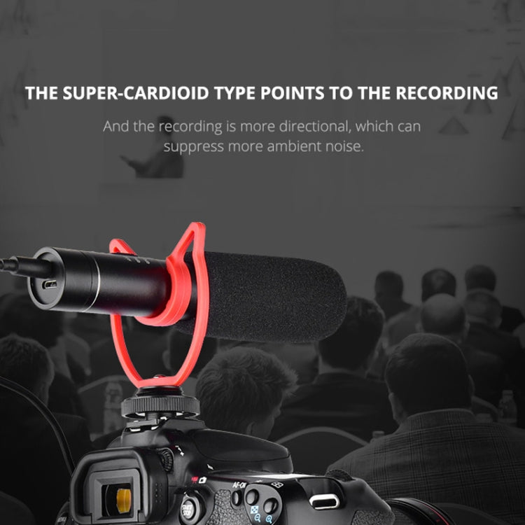 Microfono shotgun condensatore per videocamera DSLR