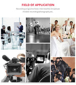 Microfono shotgun condensatore per videocamera DSLR