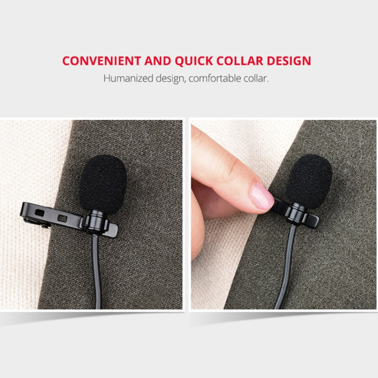 Microfono lavalier YELANGU MY2 per smartphone e fotocamere