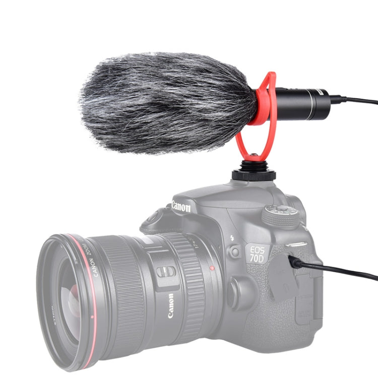 YELANGU MIC015 Professional Interview Condenser Video Shotgun Microphone with 3.5mm Audio Cable for DSLR Camera and DV