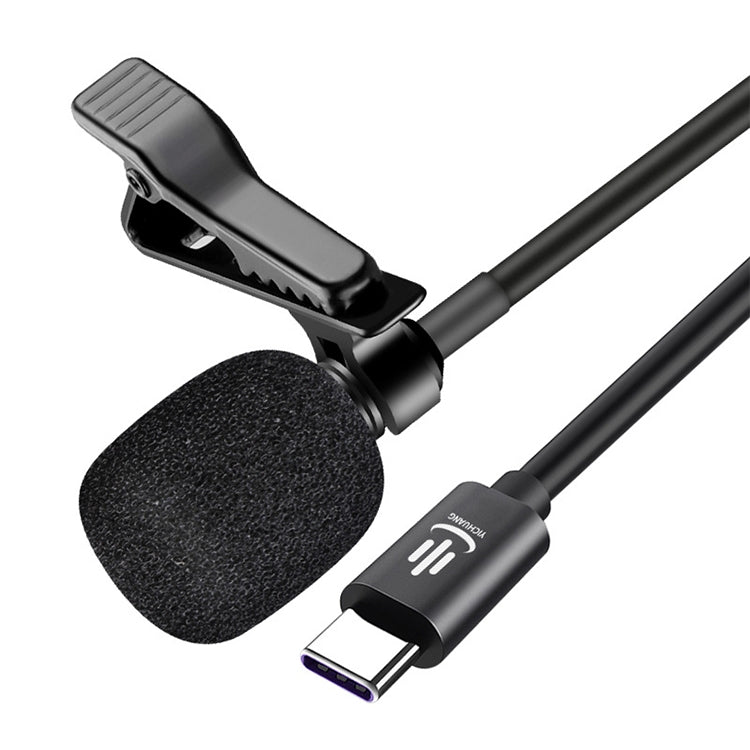 Microfono lavalier condensatore USB-C 1,5 m YC-LM10