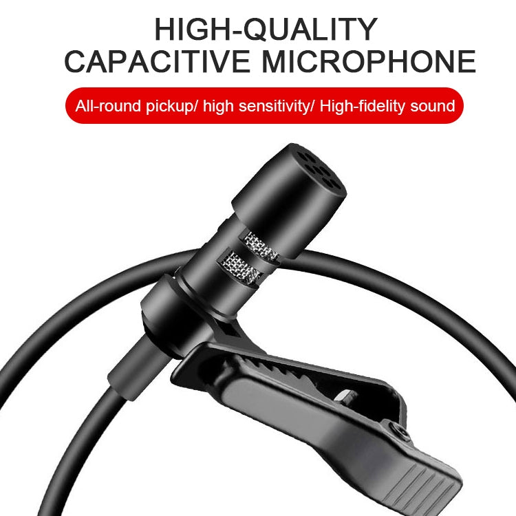 Microfono lavalier condensatore USB-C 1,5 m YC-LM10