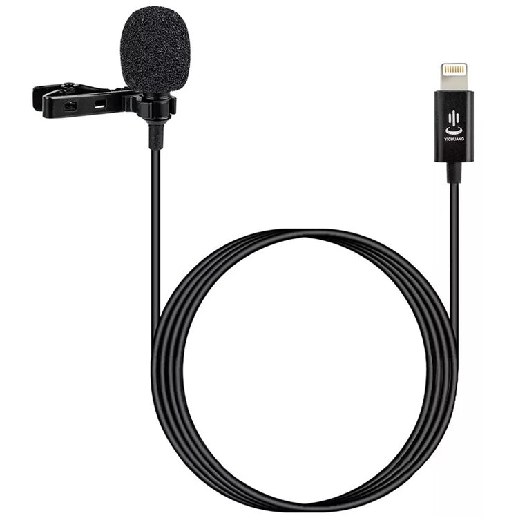 YICHUANG YC-LM10II 8-Pin Intelligent Noise Reduction Condenser Lavalier Microphone, Cable Length: 1.5m, YC-LM10II