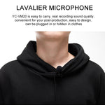 Microfono lavalier omnidirezionale con cavo 6 m jack 3,5 mm
