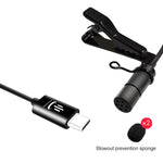 Microfono lavalier USB-C omnidirezionale 6 m YC-VM30