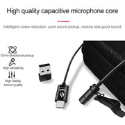 Microfono lavalier USB-C omnidirezionale 6 m YC-VM30