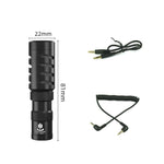 Microfono portatile con riduzione rumore e jack 3,5 mm