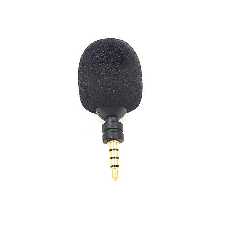 MK-5 4 Level Pin 3.5mm Gold Plated Plug Cell Phone Tablet Laptop Mini Bent Microphone, 4 Level Pin