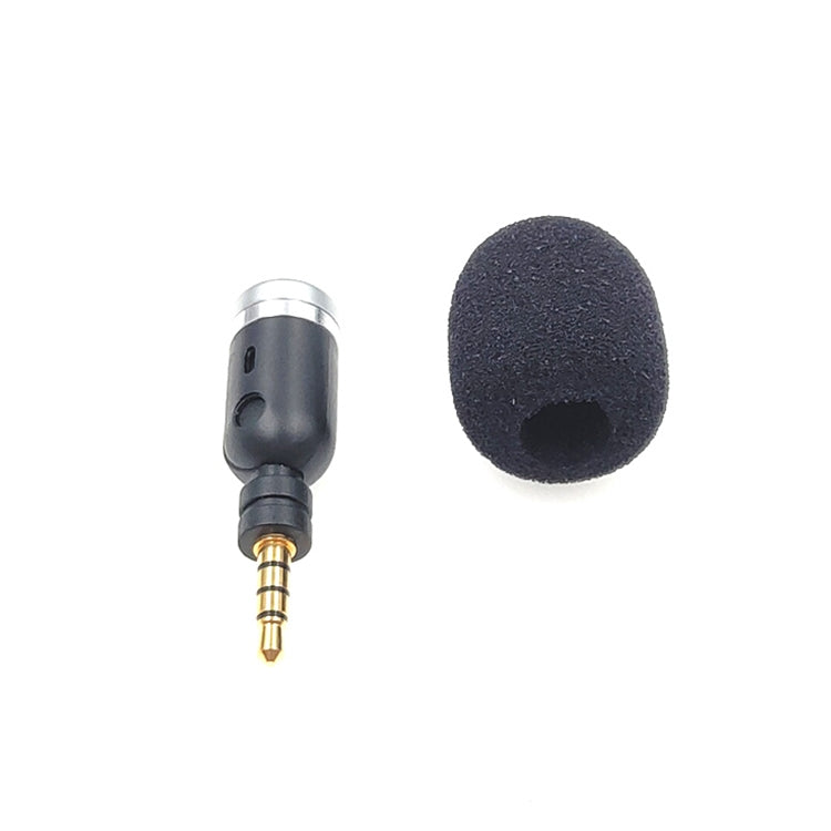 MK-5 4 Level Pin 3.5mm Gold Plated Plug Cell Phone Tablet Laptop Mini Bent Microphone, 4 Level Pin