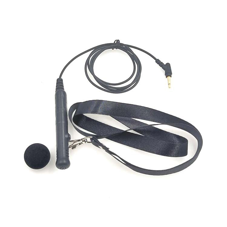 MK-7 Portable Speaker Neck Microphone with 3.5mm Elbow Head and Lanyard, Length: 1m