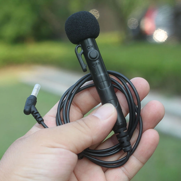 MK-7 Portable Speaker Neck Microphone with 3.5mm Elbow Head and Lanyard, Length: 1m