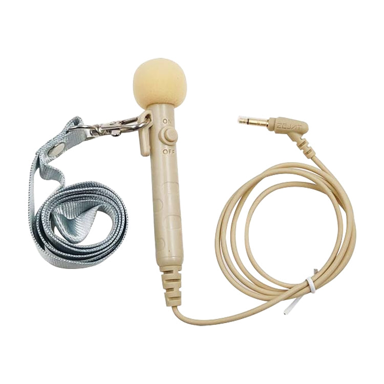 MK-7 Portable Speaker Neck Microphone with 3.5mm Elbow Head and Lanyard, Length: 1m