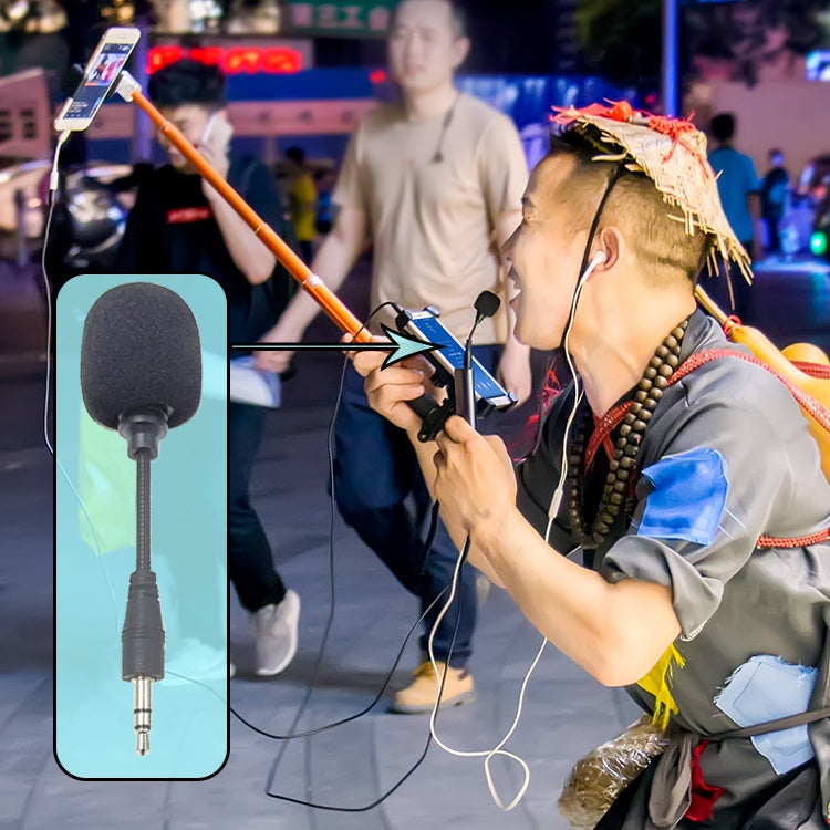 ZJ002MR-01 2.5mm Plug with 4 Level Pin Bluetooth Wireless Interpreter Tour Guide Megaphone Straight Microphone, 4 Level Pin