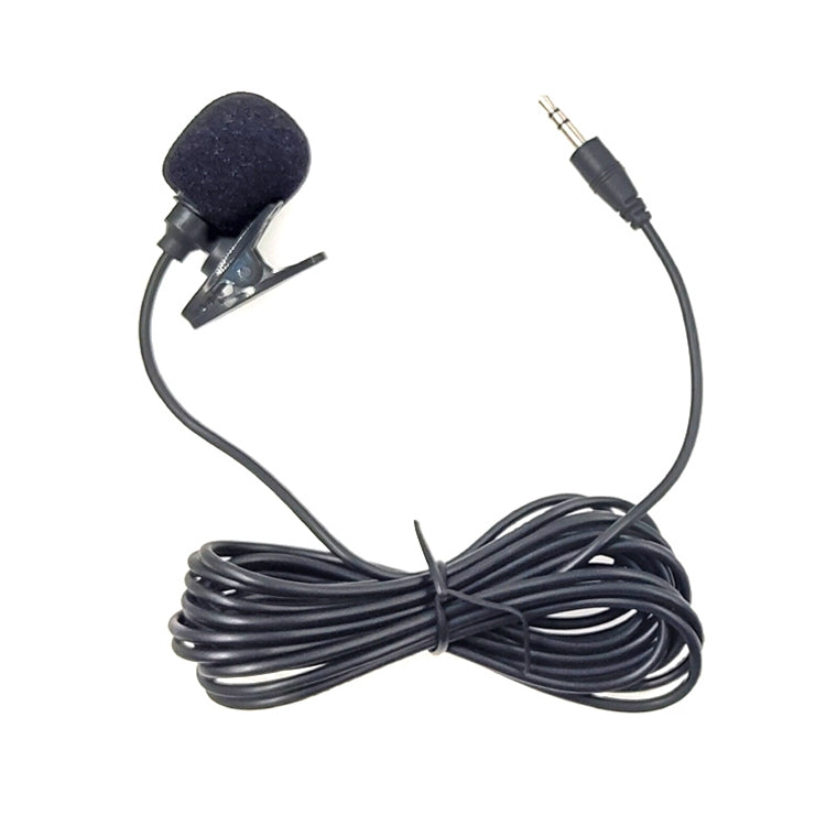 ZJ002MR 2.5mm Stereo Straight Plug Car Sun Visor Wireless Interpreter Tour Guide Megaphone Wired Lavalier Microphone, Length: 3m, 2.5mm Stereo