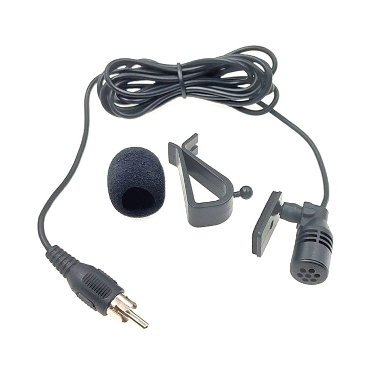 ZJ015MR RCA Lotus Plug Navigazione per auto DVD Microfono esterno a pasta, Lunghezza: 3 m, RCA Lotus Plug