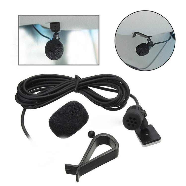 ZJ015MR RCA Lotus Plug Navigazione per auto DVD Microfono esterno a pasta, Lunghezza: 3 m, RCA Lotus Plug