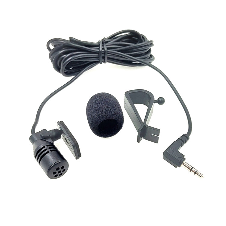 ZJ015MR Stereo da 2,5 mm con testa angolare per navigazione auto DVD con microfono esterno a pasta, lunghezza: 3 m, Stereo 2.5mm Angle Head