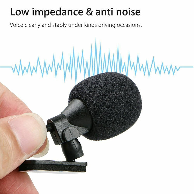 ZJ015MR 2.5mm Stereo Angle Head for Car DVD Navigation with External Microphone Paste Length: 3m,Stereo 2.5mm Angle Head