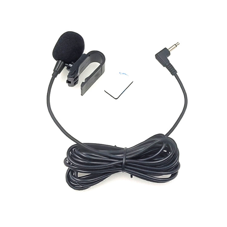 ZJ025MR Adhesive Clip-on Mono Lavalier Microphone for Car GPS / External Bluetooth Enabled DVD Audio Microphone, Cable Length: 3m, 90 Degree Elbow 2.5mm Jack, Elbow 2.5mm Jack Mono