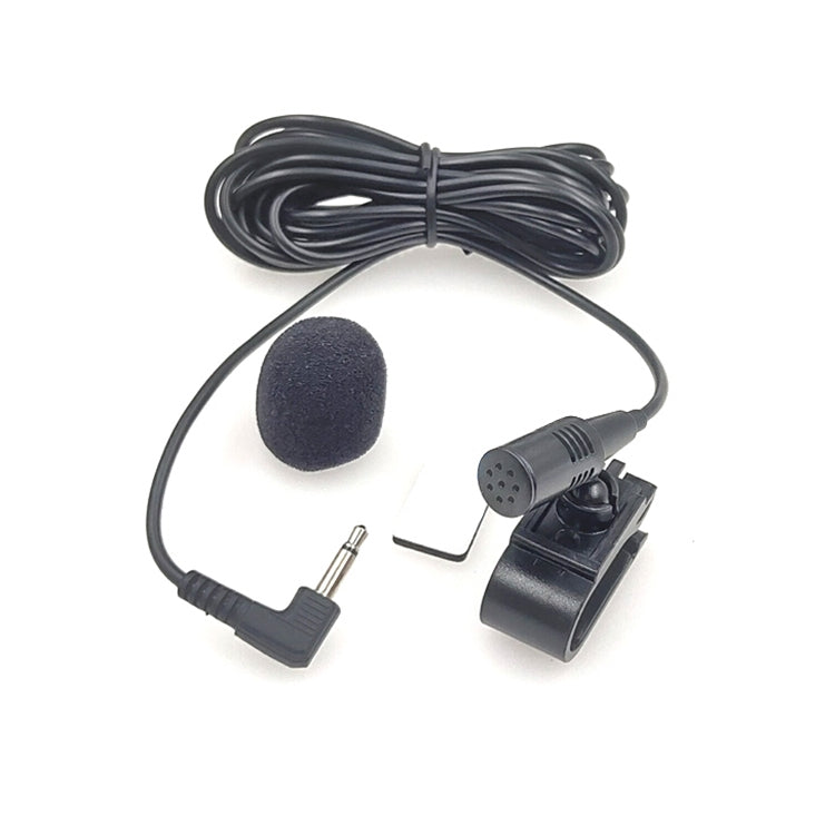 ZJ025MR Microfono mono lavalier a clip adesivo per GPS per auto / Microfono audio DVD abilitato Bluetooth esterno, Lunghezza cavo: 3 m, gomito a 90 gradi Jack da 2,5 mm, Elbow 2.5mm Jack Mono