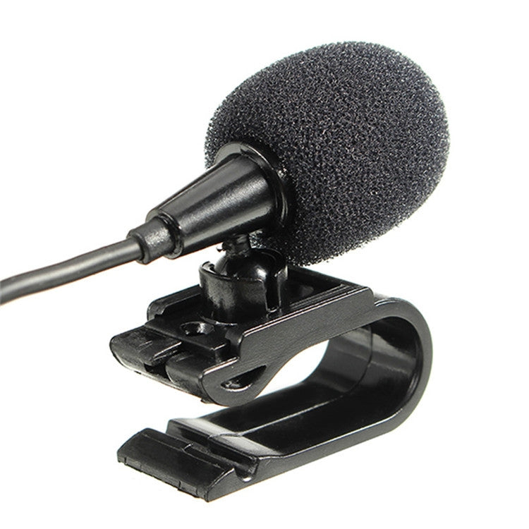 ZJ025MR Adhesive Clip-on Mono Lavalier Microphone for Car GPS / External Bluetooth Enabled DVD Audio Microphone, Cable Length: 3m, 90 Degree Elbow 2.5mm Jack, Elbow 2.5mm Jack Mono