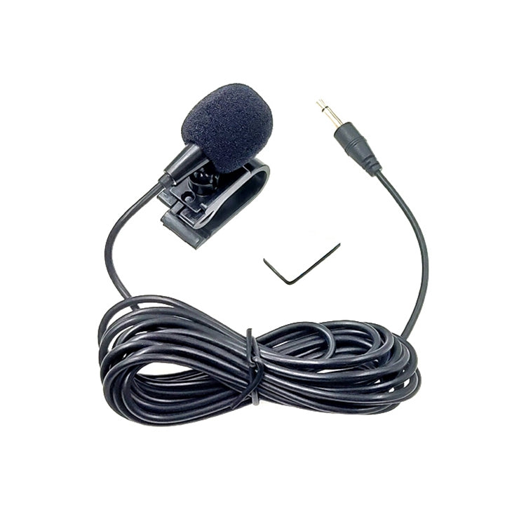 ZJ025MR Adhesive Clip-on Lavalier Microphone Mono with 2.5mm Jack for Car GPS / Bluetooth Audio DVD Enabled External Microphone, Cable Length: 3m, 2.5mm Jack Mono