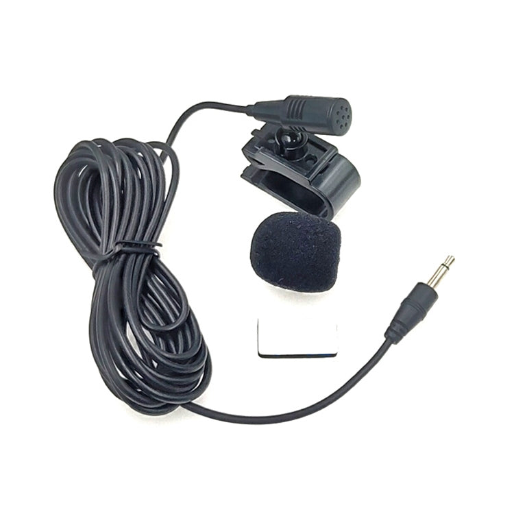 ZJ025MR Adhesive Clip-on Lavalier Microphone Mono with 2.5mm Jack for Car GPS / Bluetooth Audio DVD Enabled External Microphone, Cable Length: 3m, 2.5mm Jack Mono