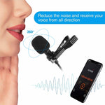 Microfono lavalier mono con spina 2,5 mm e cavo 1,5 m