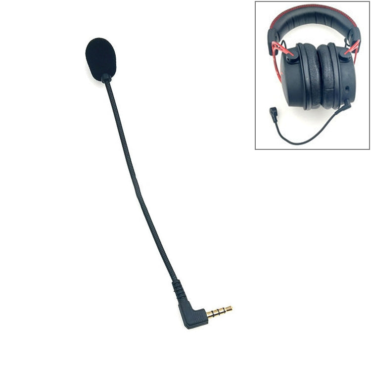 ZJ033MR-03 17cm 4 Level Pin 3.5mm Angle Head Gaming Headset Sound Card Live Microphone,15.5cm 4 Level Pin Angle Head