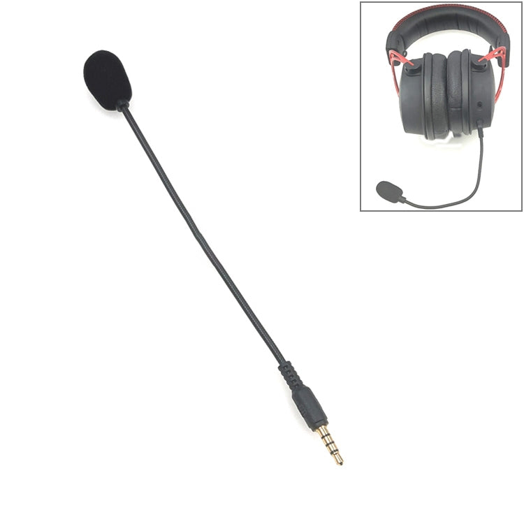 ZJ033MR-03 17cm 4 Level Pin Straight Plug 3.5mm Gaming Headset Sound Card Live Microphone, 19cm 4 Level Pin Straight Plug