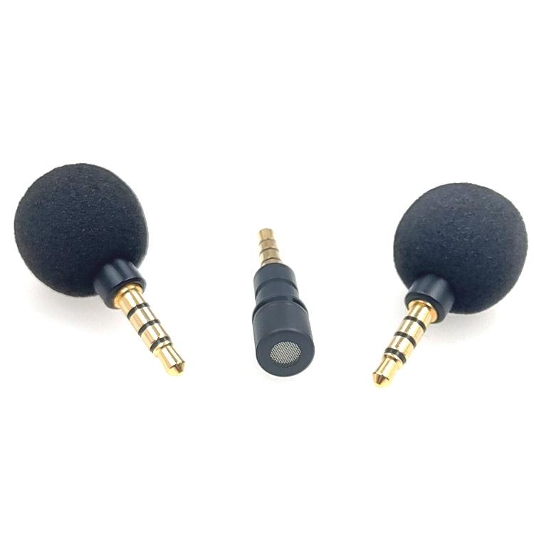 ZJ040MR 4 Level Pin 3.5mm Straight Microphone for Tablet Laptop Electronic Equipment Mini Straight Microphone, 4 Level Pin