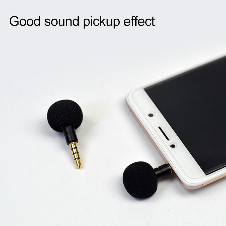 ZJ040MR 3.5mm Stereo for Cell Phone Tablet Laptop Electronic Equipment Mini Straight Microphone Stereo