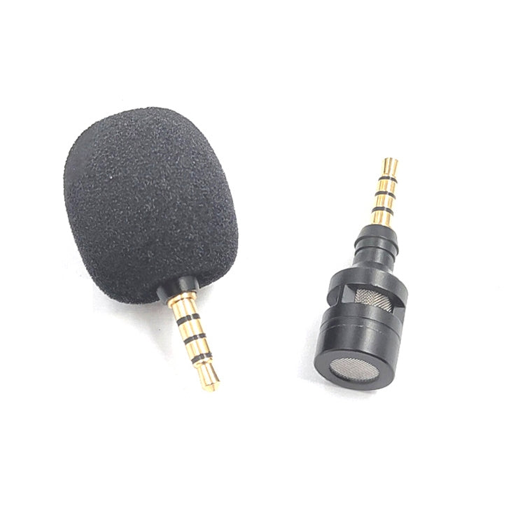 ZJ052MR-01 3.5mm 4 Level Pin Mini Straight Microphone for Cell Phone Tablet Game Machine