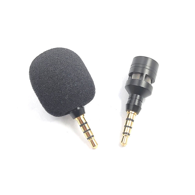 ZJ052MR-01 3.5mm 4 Level Pin Mini Straight Microphone for Cell Phone Tablet Game Machine