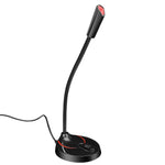 HXSJ F12 Microfono per computer USB pieghevole a 360 gradi senza unità, lunghezza cavo: 2,2 m