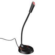 HXSJ F12 Microfono per computer USB pieghevole a 360 gradi senza unità, lunghezza cavo: 2,2 m