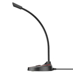 HXSJ F12 Microfono per computer USB pieghevole a 360 gradi senza unità, lunghezza cavo: 2,2 m