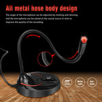 HXSJ F12 Microfono per computer USB pieghevole a 360 gradi senza unità, lunghezza cavo: 2,2 m