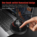 HXSJ F12 Microfono per computer USB pieghevole a 360 gradi senza unità, lunghezza cavo: 2,2 m