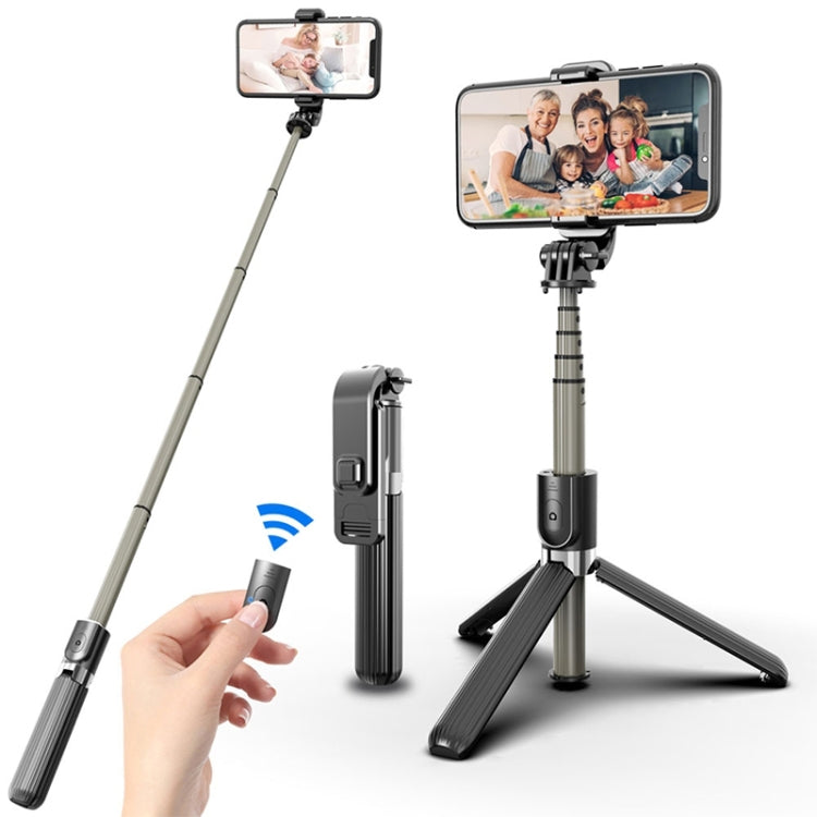 L03 Aluminum Alloy Bluetooth Tripod Foldable Selfie Stick, L03 White, L03 Black